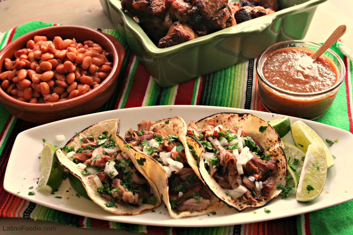 Meal of Carnitas - LatinoFoodie.com